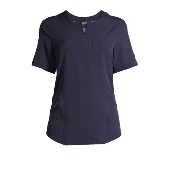 NWT XXL ClimateRight by Cuddl Duds scrub top navy blue - Picture 1 of 9